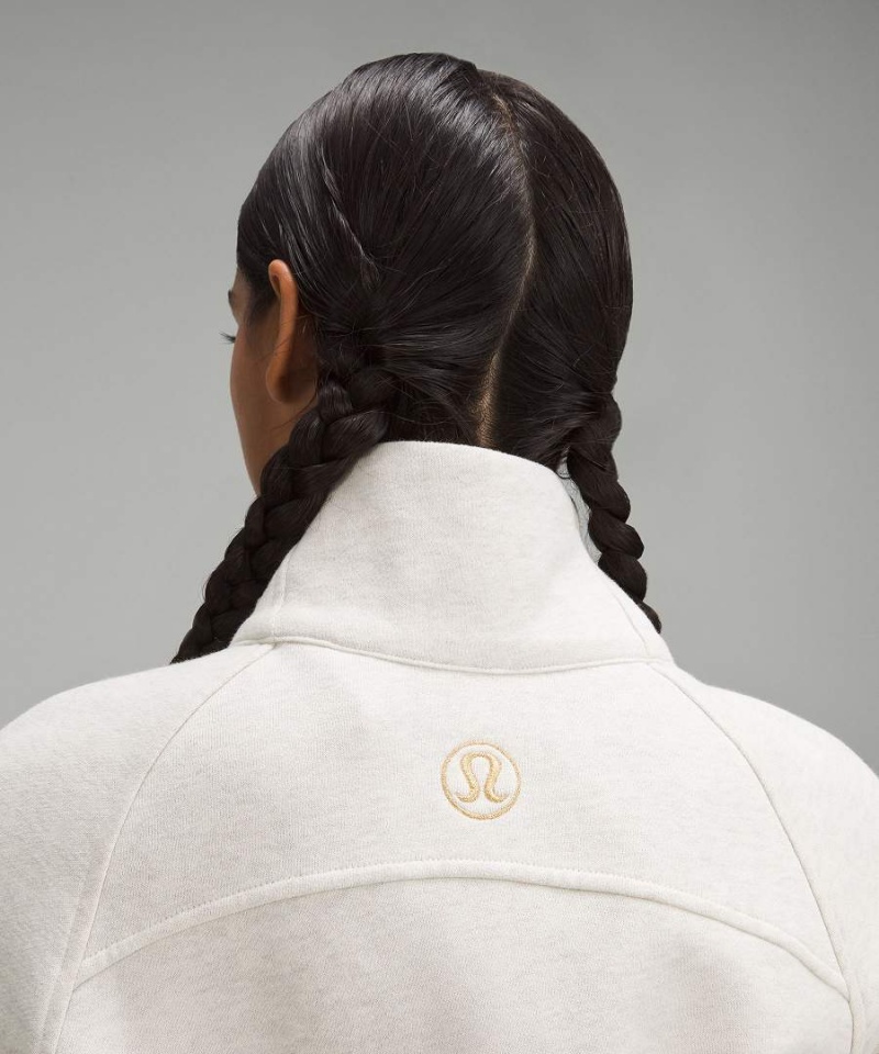 Lululemon Scuba Oversized Funnel-Neck Half Zip Long Tröjor Dam Beige Guld Sverige | RESUYF128