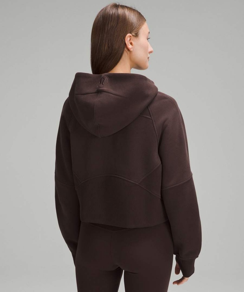 Lululemon Scuba Oversized Half-Zip Hoodie Dam Choklad Sverige | MUGNCB427