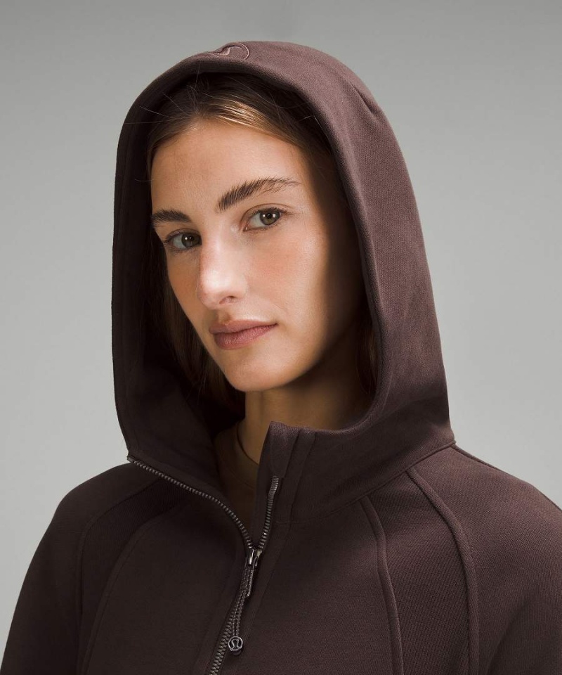 Lululemon Scuba Oversized Half-Zip Hoodie Dam Choklad Sverige | MUGNCB427