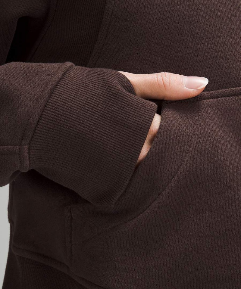 Lululemon Scuba Oversized Half-Zip Hoodie Dam Choklad Sverige | MUGNCB427