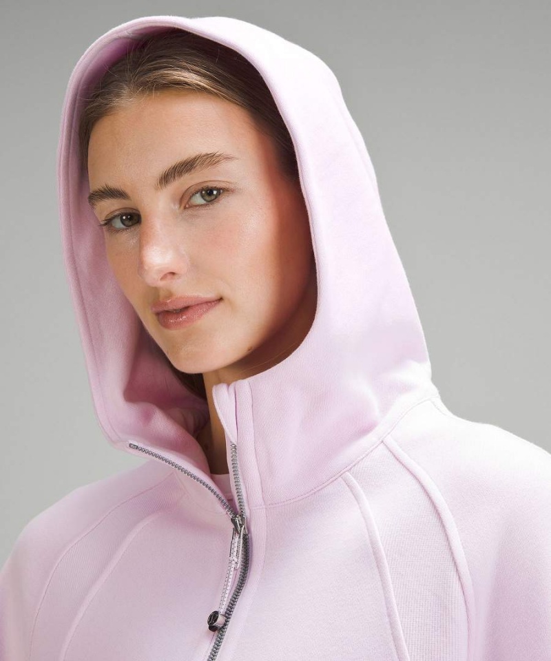 Lululemon Scuba Oversized Half-Zip Hoodie Dam Leopard Vita Ljus Sverige | YQOAMJ208