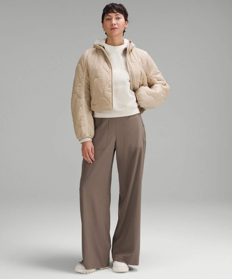 Lululemon Scuba Oversized Hoodie Dam Beige Sverige | ZAQERJ804