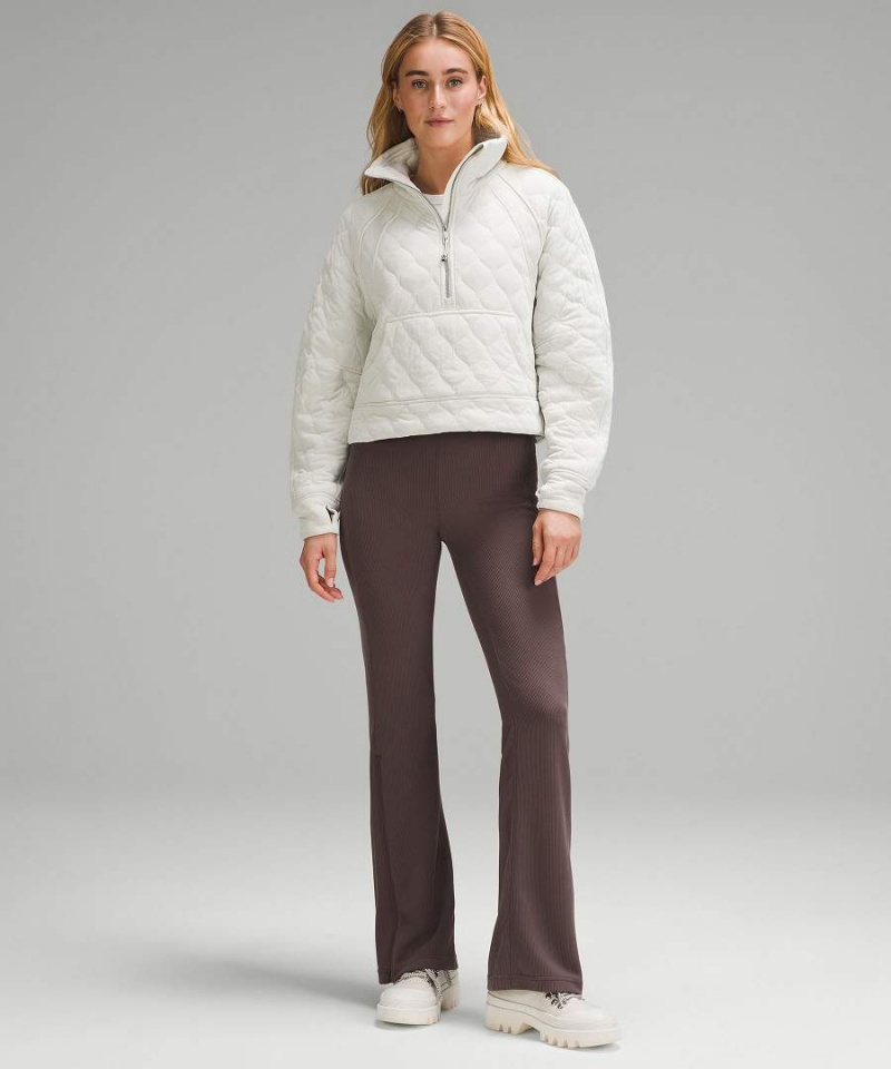 Lululemon Scuba Oversized Quiltad Half Zip Tröjor Dam Beige Sverige | FNALEP605
