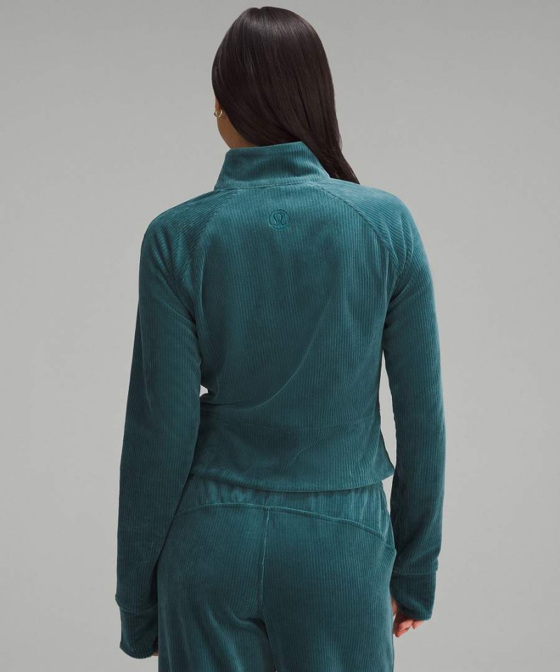 Lululemon Scuba Velvet Cord Athletic Jackets Dam Turkos Sverige | MEGYVQ634
