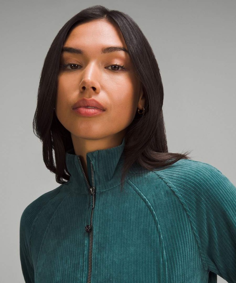 Lululemon Scuba Velvet Cord Athletic Jackets Dam Turkos Sverige | MEGYVQ634