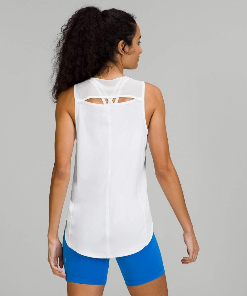 Lululemon Sculpt Back Vent Linne Dam Vita Sverige | EKNGVR369