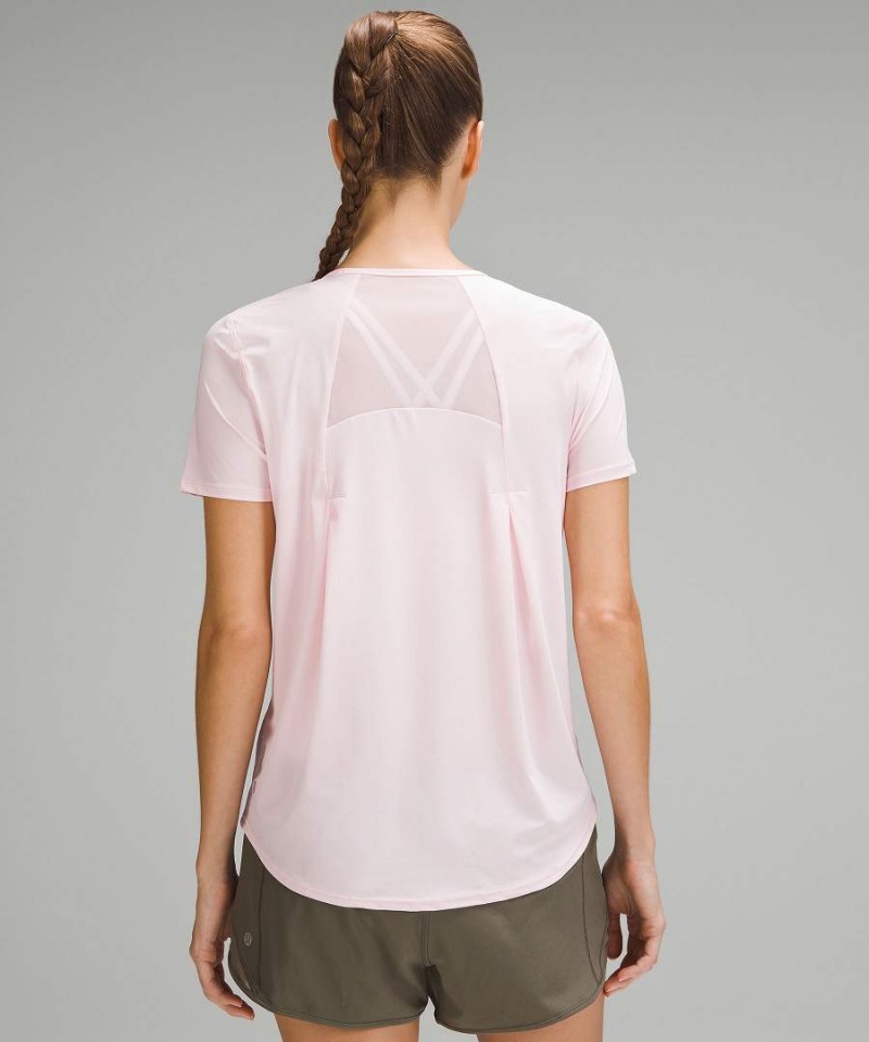 Lululemon Sculpt Korta-Sleeve T-shirt Dam Ljusröda Sverige | QKGNXU218