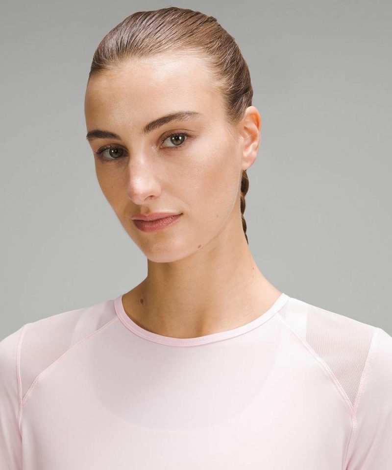 Lululemon Sculpt Korta-Sleeve T-shirt Dam Ljusröda Sverige | QKGNXU218