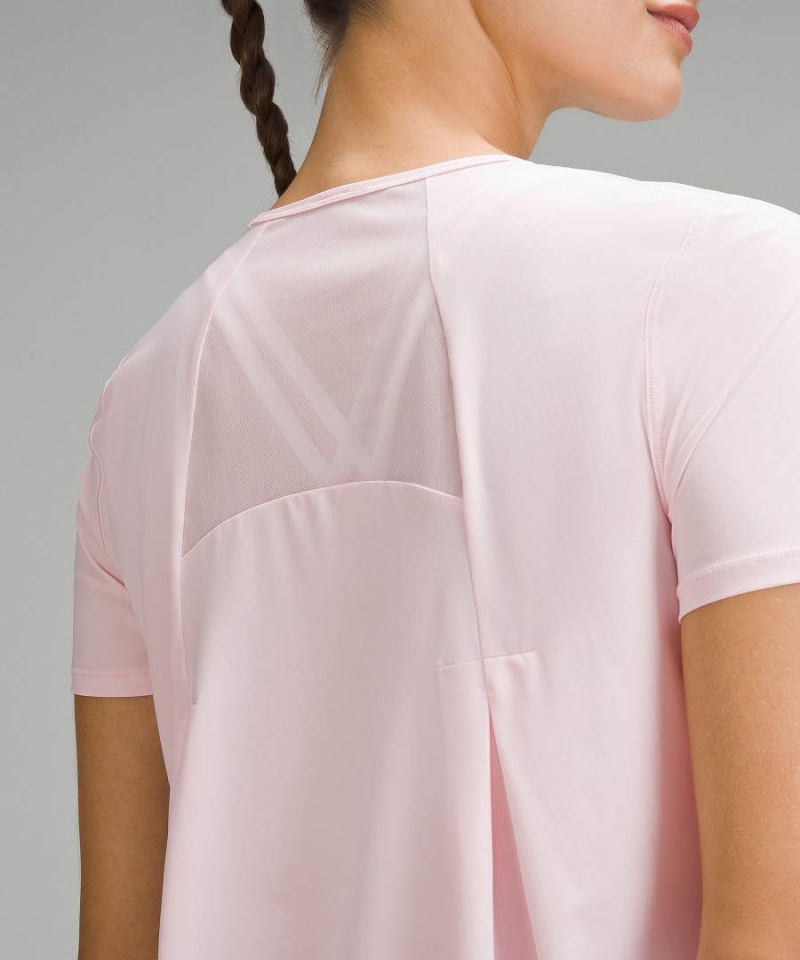 Lululemon Sculpt Korta-Sleeve T-shirt Dam Ljusröda Sverige | QKGNXU218