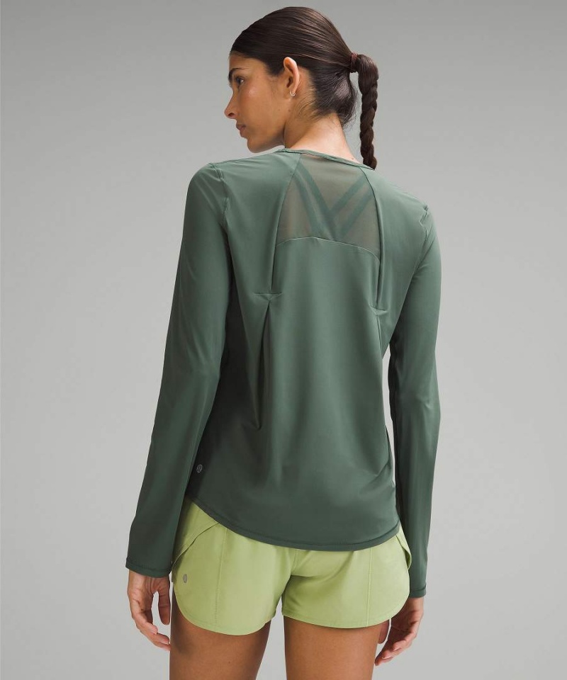 Lululemon Sculpt Långärmad Tröja Dam Mörkgröna Sverige | FNLBCJ314