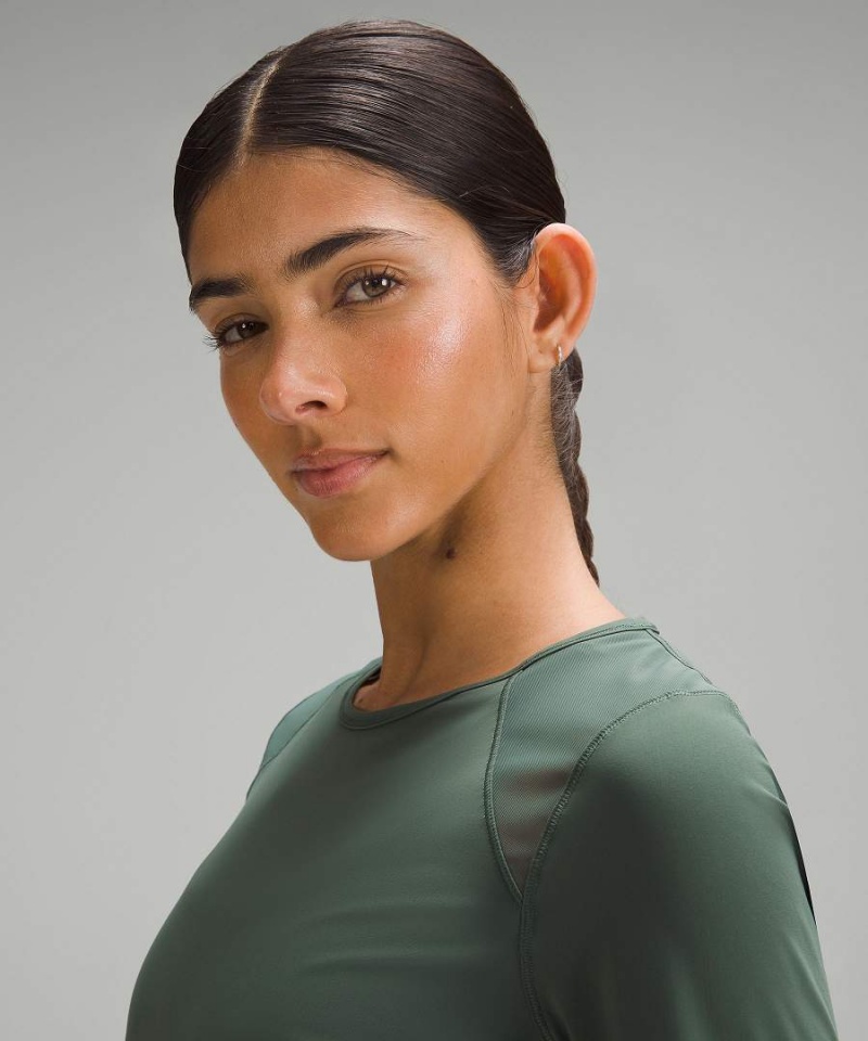 Lululemon Sculpt Långärmad Tröja Dam Mörkgröna Sverige | FNLBCJ314