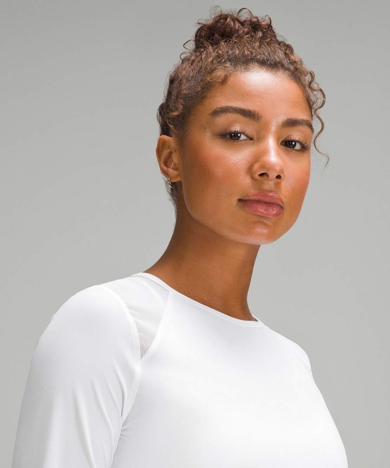 Lululemon Sculpt Långärmad Tröja Dam Vita Sverige | LBGEWN836