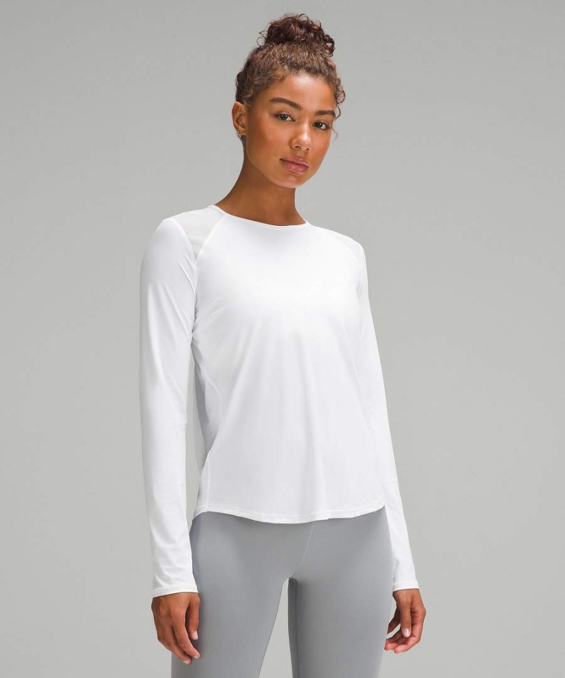 Lululemon Sculpt Långärmad Tröja Dam Vita Sverige | LBGEWN836
