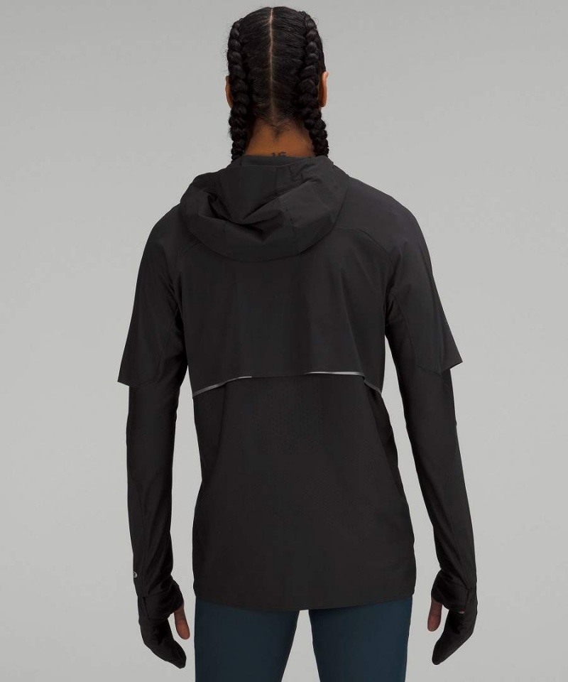 Lululemon SenseKnit Composite Löpar Jackor Herr Svarta Sverige | AYFGJR716