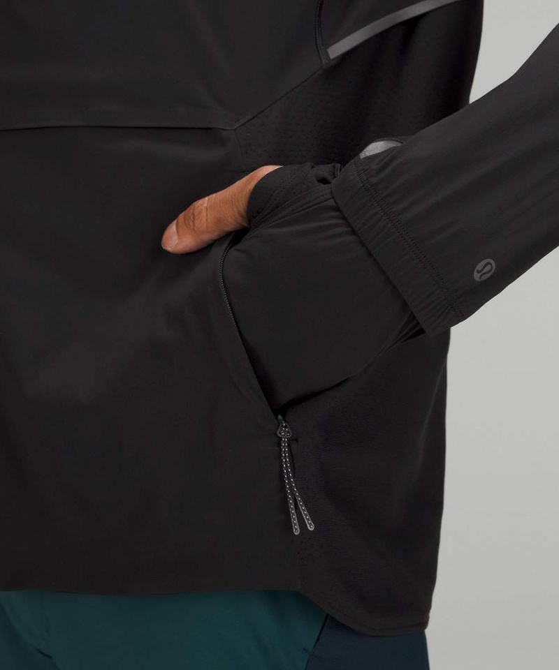 Lululemon SenseKnit Composite Löpar Jackor Herr Svarta Sverige | AYFGJR716