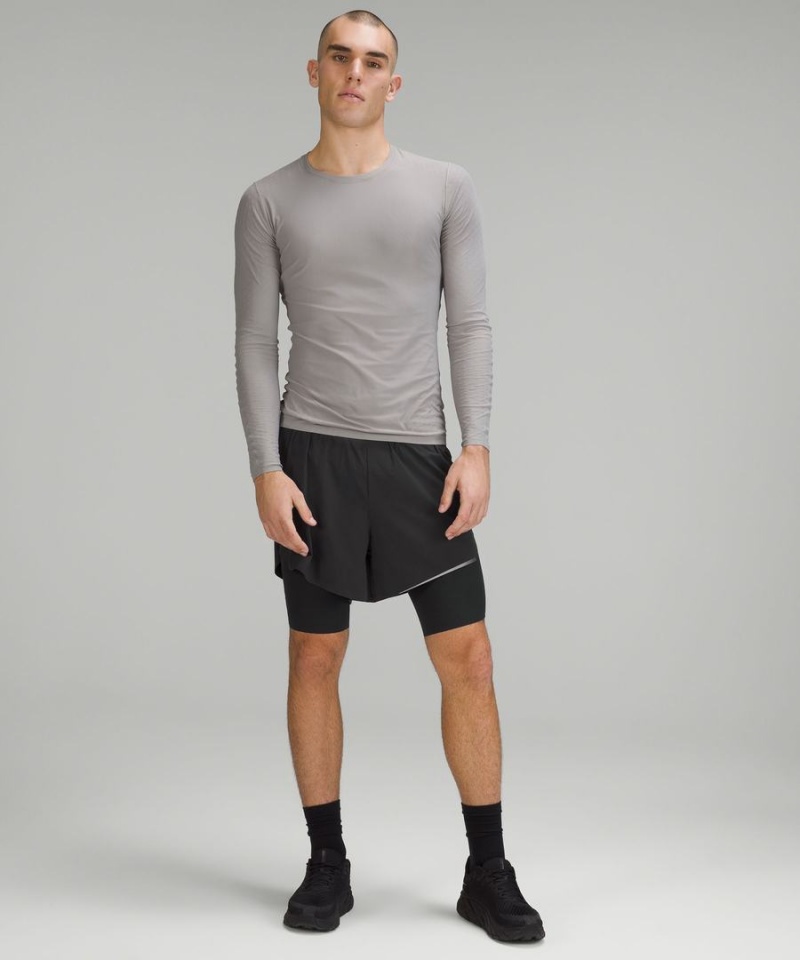Lululemon SenseKnit Composite Löpar Shorts Herr Svarta Sverige | EOZDQK547