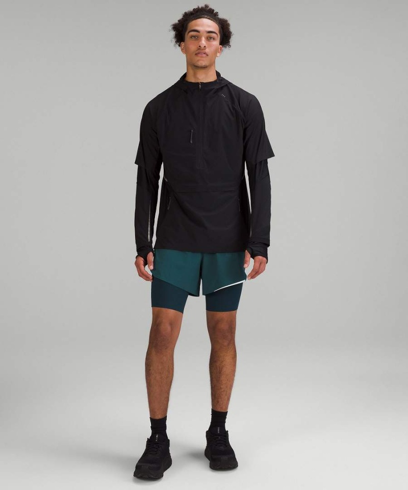 Lululemon SenseKnit Composite Löpar Shorts Herr Gröna Sverige | SJUTOD732