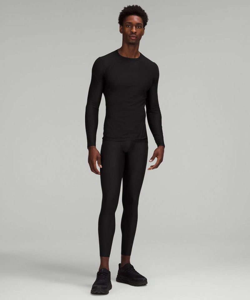 Lululemon SenseKnit Löpar Långärmad Tröja Herr Svarta Sverige | BFWDRS045