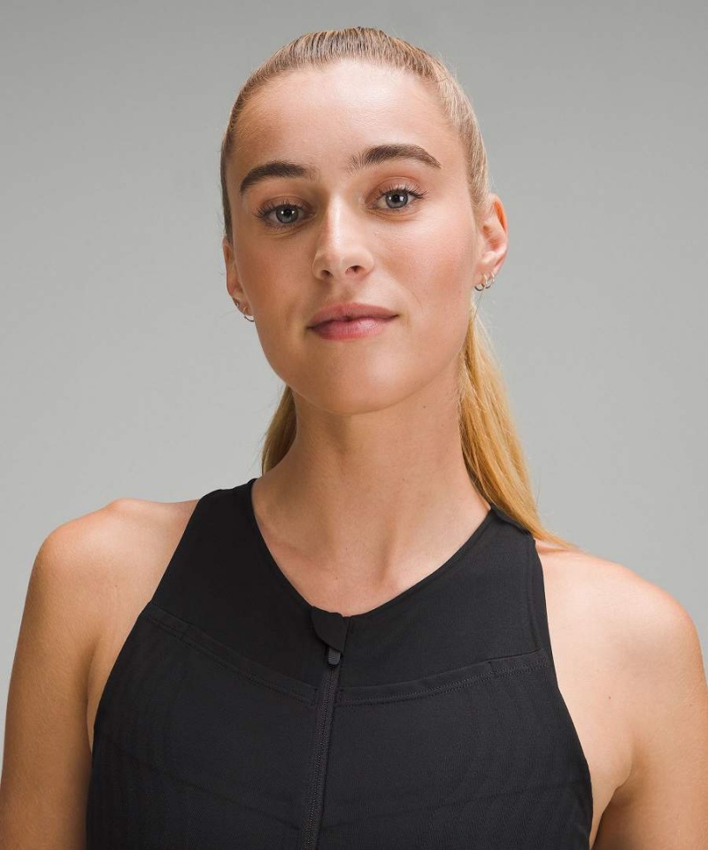 Lululemon SenseKnit Löpar One-Piece Body Dam Svarta Sverige | WQMLXU219