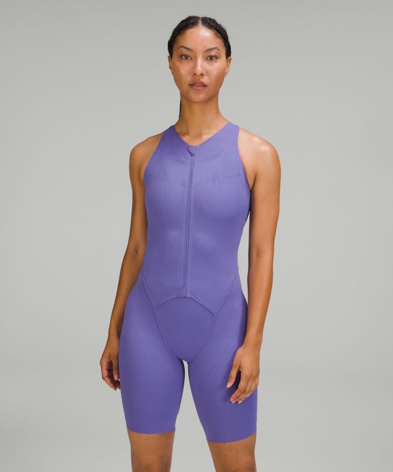 Lululemon SenseKnit Löpar One-Piece Body Dam Indigo Sverige | DKMLZX173