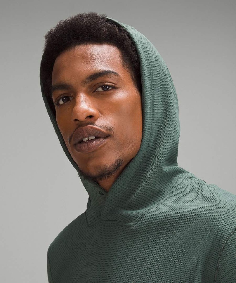 Lululemon Shift Stitch Hoodie Herr Mörkgröna Sverige | UGNDLZ917