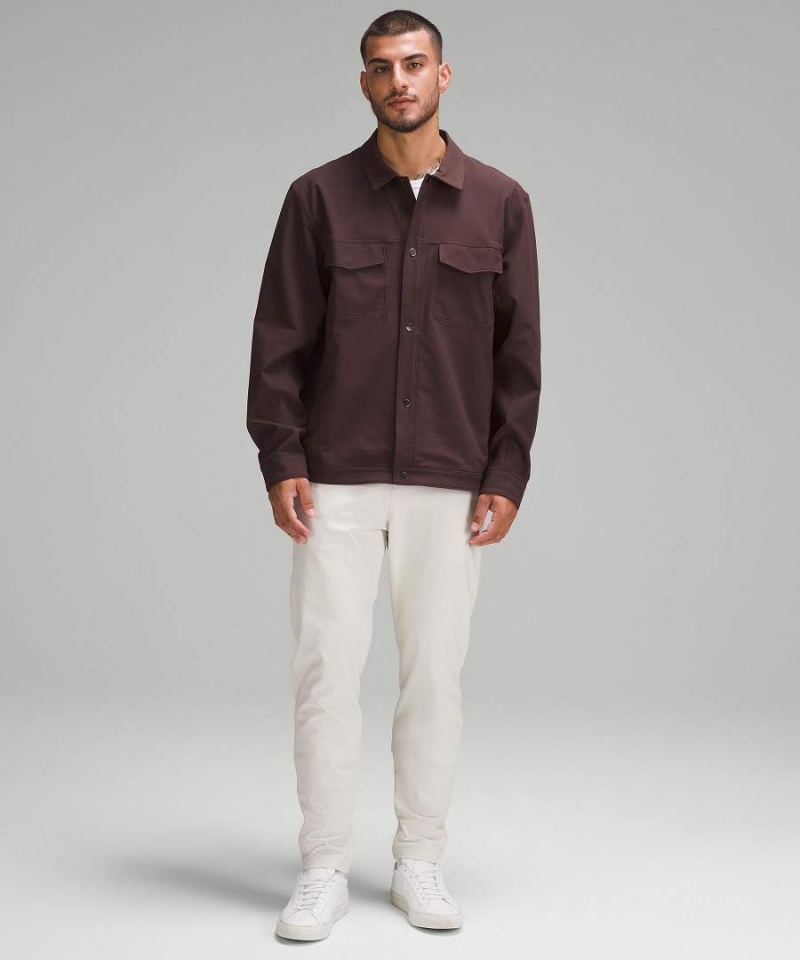 Lululemon Slim-Tapered Heavy Twill Byxor Herr Beige Sverige | DUOMLI152