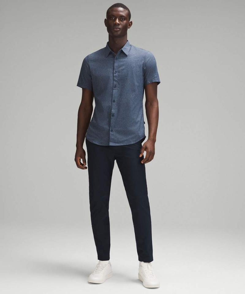 Lululemon Slim-Tapered Twill Byxor Herr Marinblå Sverige | NRCGDW162