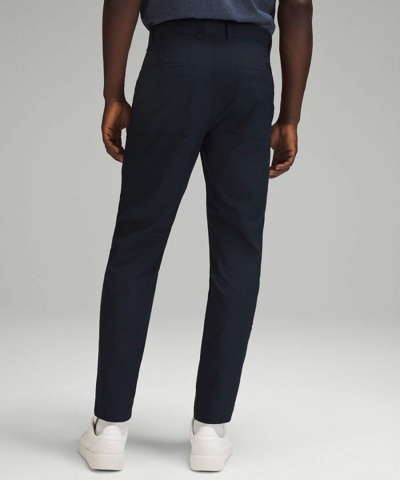 Lululemon Slim-Tapered Twill Byxor Herr Marinblå Sverige | NRCGDW162