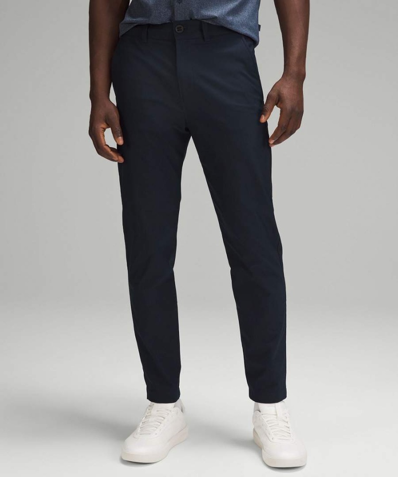 Lululemon Slim-Tapered Twill Byxor Herr Marinblå Sverige | NRCGDW162