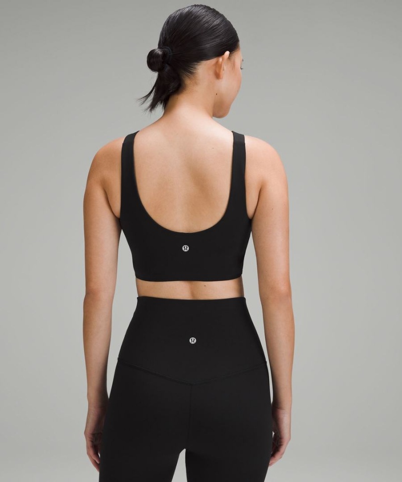 Lululemon SmoothCover Front Cut-Out Yoga Bra Light Support, A/B Cup Sport BH Dam Svarta Sverige | NUDAWK951
