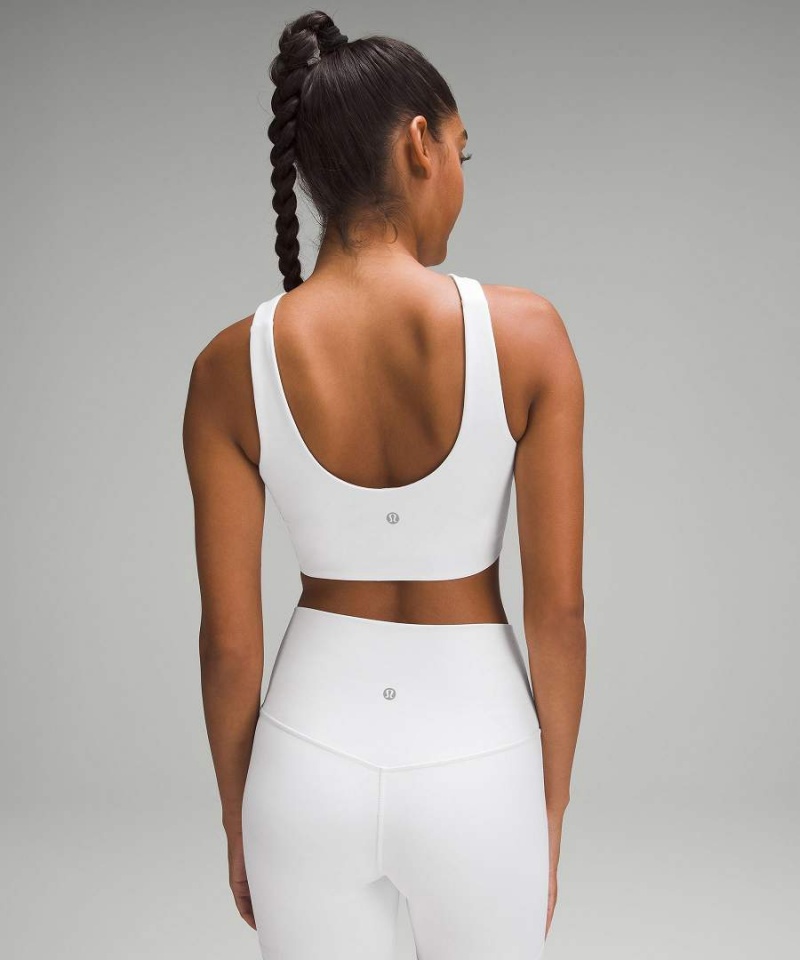 Lululemon SmoothCover Front Cut-Out Yoga Bra Light Support, A/B Cup Sport BH Dam Vita Sverige | LDNREJ862