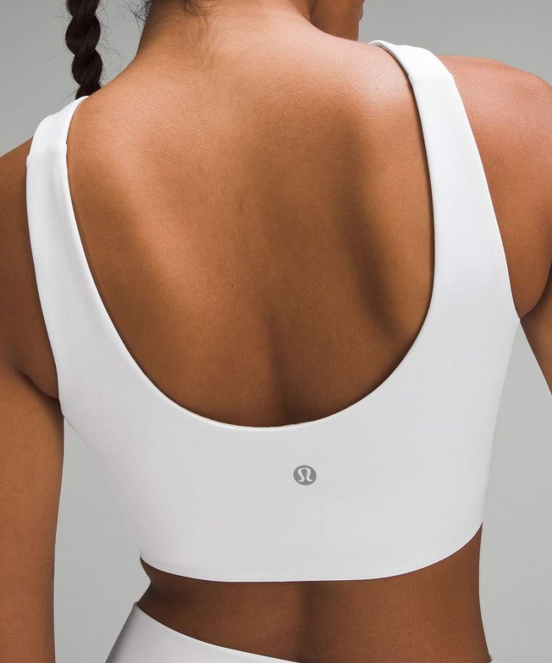 Lululemon SmoothCover Front Cut-Out Yoga Bra Light Support, A/B Cup Sport BH Dam Vita Sverige | LDNREJ862