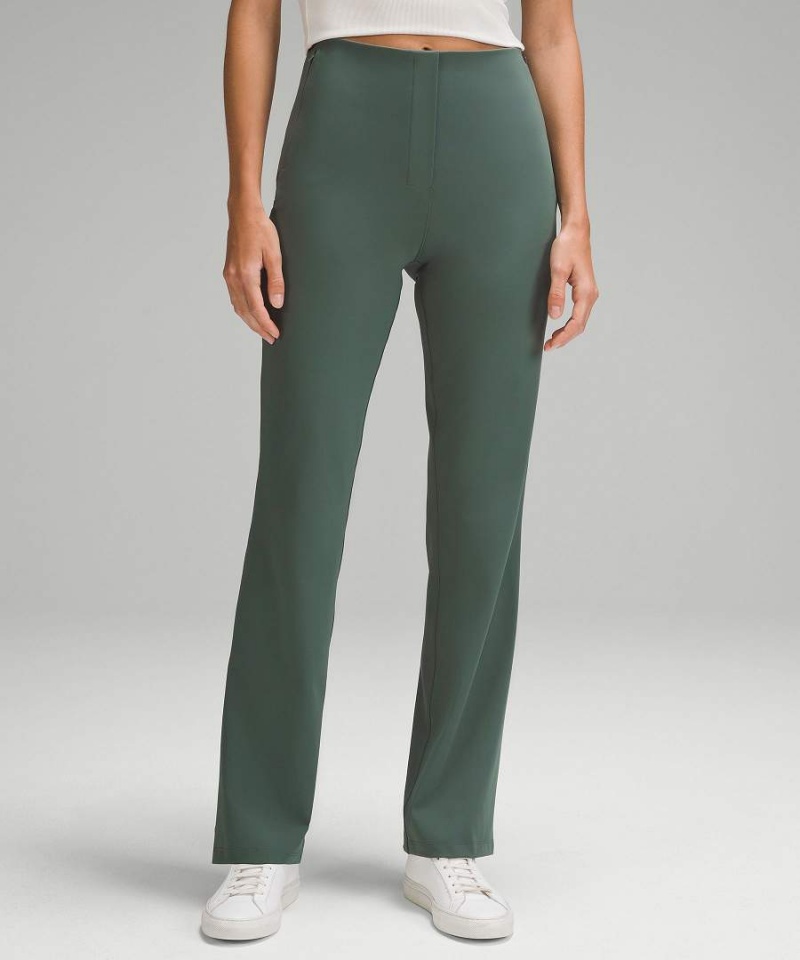 Lululemon Smooth Fit Pull-On High-Rise Byxor Dam Mörkgröna Sverige | YJUCXP671