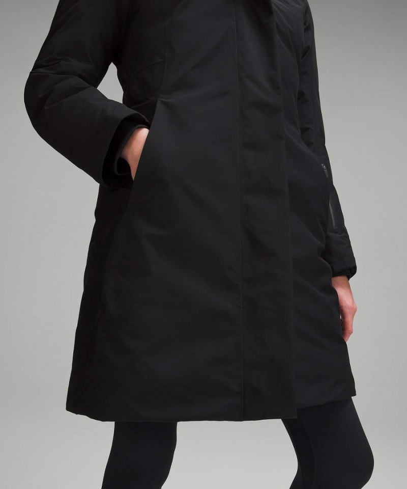 Lululemon Snow Warrior Parka Dam Svarta Sverige | SGRIYM467