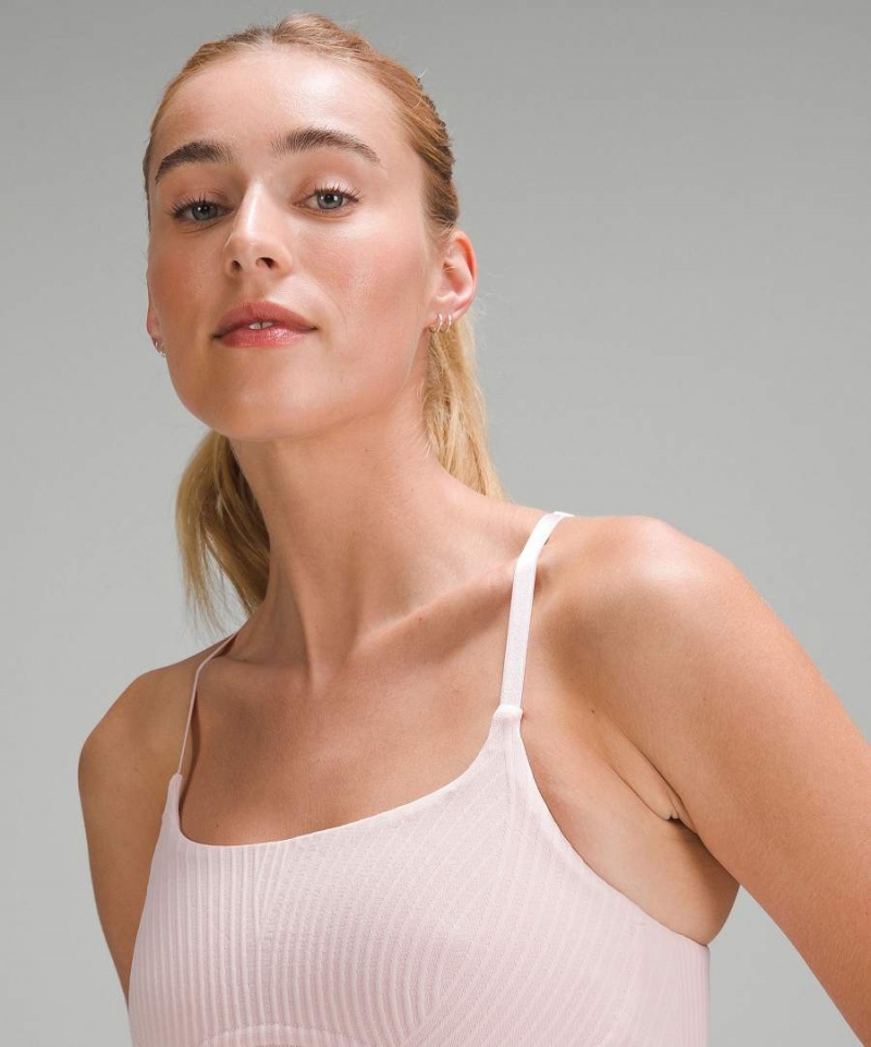Lululemon Snörade Seamless Yoga Shelf Linne Dam Rosa Rosa Sverige | ISOGEP817