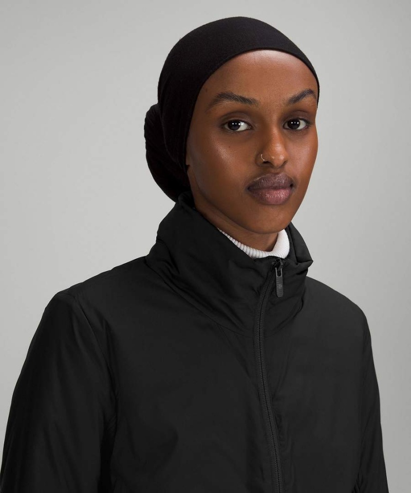 Lululemon SoftMatte™ Insulated Cropped Isolerade Jackor Dam Svarta Sverige | WZALNY417