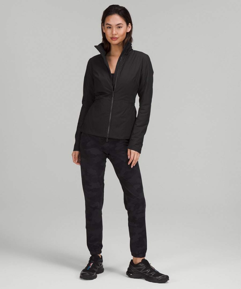 Lululemon SoftMatte™ Insulated Mid-Length Isolerade Jackor Dam Svarta Sverige | YKPCBD340