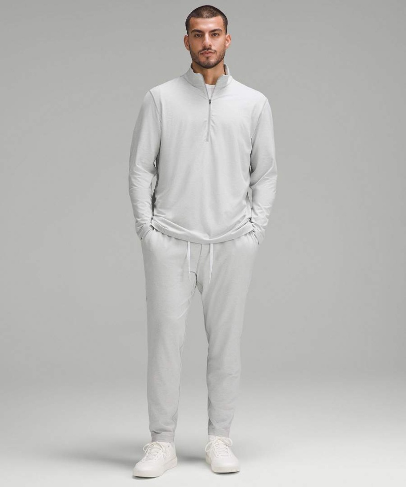 Lululemon Soft Jersey Half Zip Tröjor Herr Silver Sverige | BARQDI746