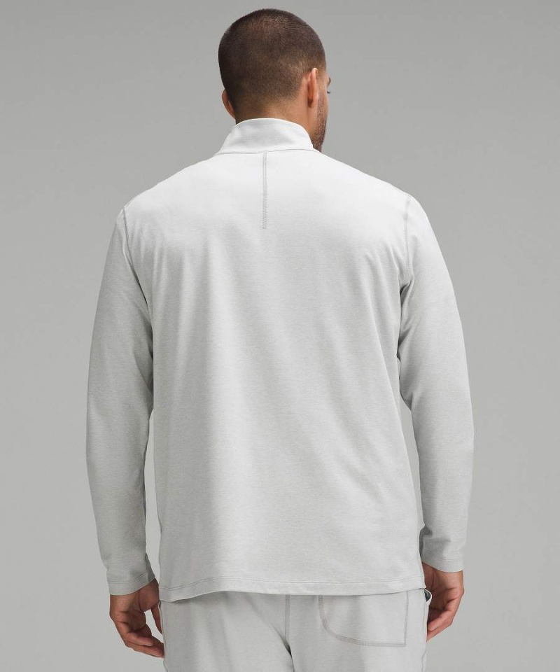 Lululemon Soft Jersey Half Zip Tröjor Herr Silver Sverige | BARQDI746
