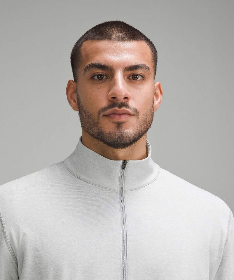 Lululemon Soft Jersey Half Zip Tröjor Herr Silver Sverige | BARQDI746