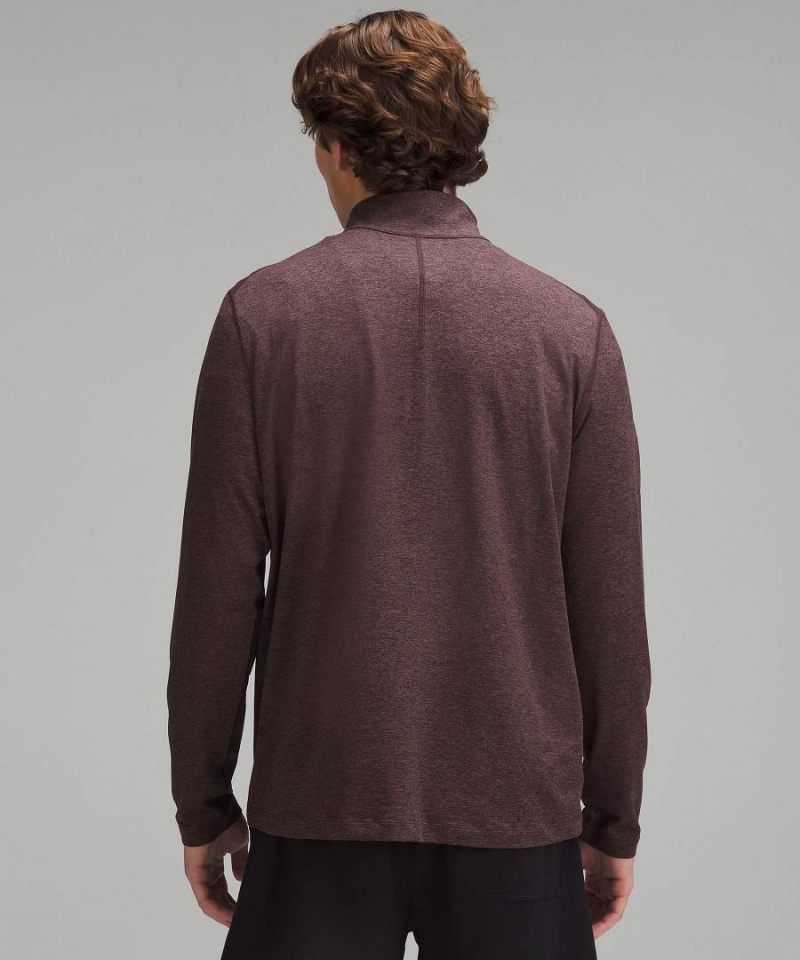 Lululemon Soft Jersey Half Zip Tröjor Herr Choklad Sverige | SKEJRT930