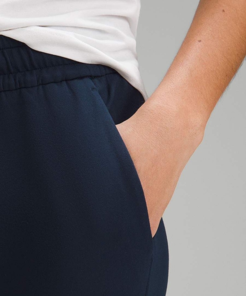 Lululemon Soft Jersey Klassiska-Fit Mid-Rise Joggingbyxor Dam Marinblå Sverige | XTYUCJ536
