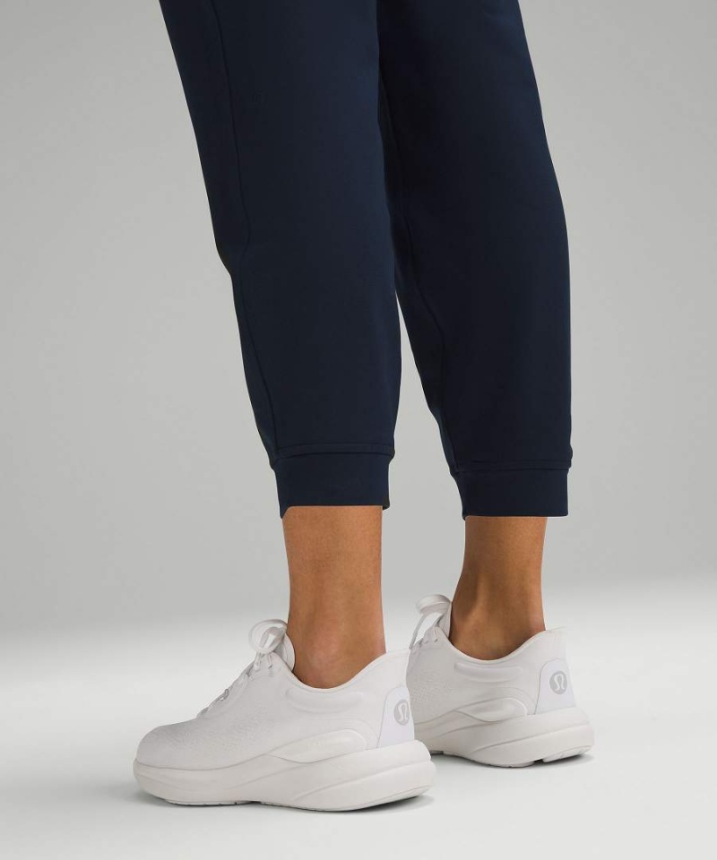 Lululemon Soft Jersey Klassiska-Fit Mid-Rise Joggingbyxor Dam Marinblå Sverige | XTYUCJ536