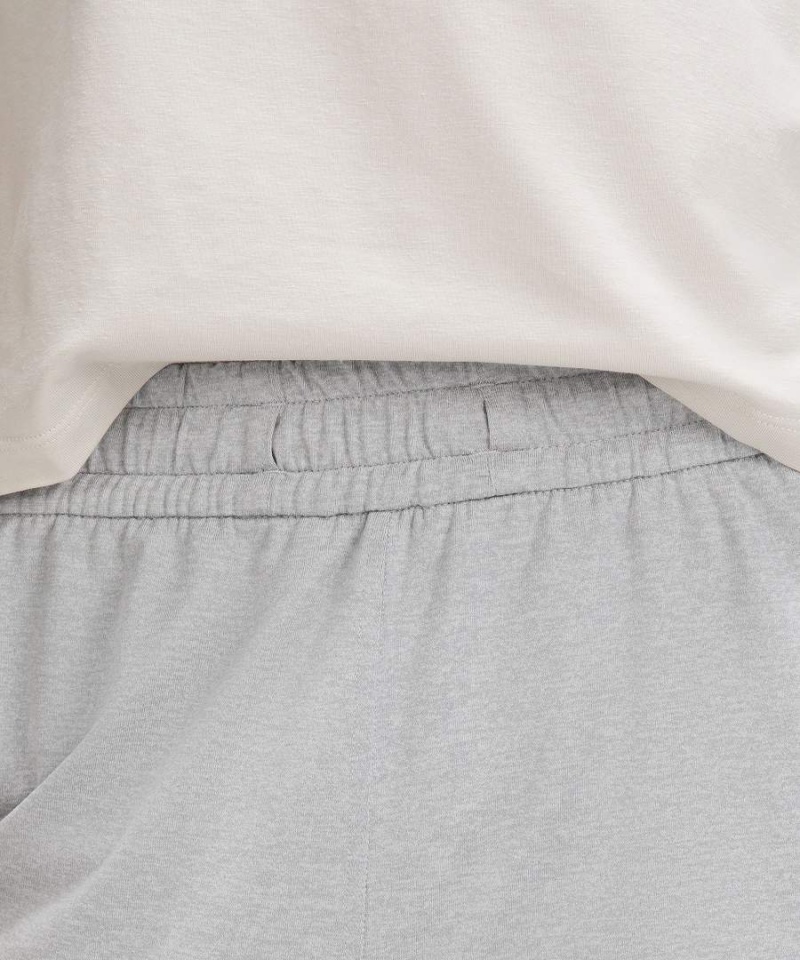 Lululemon Soft Jersey Klassiska-Fit Mid-Rise Cropped Joggingbyxor Dam Ljusgrå Sverige | HMOFPX405