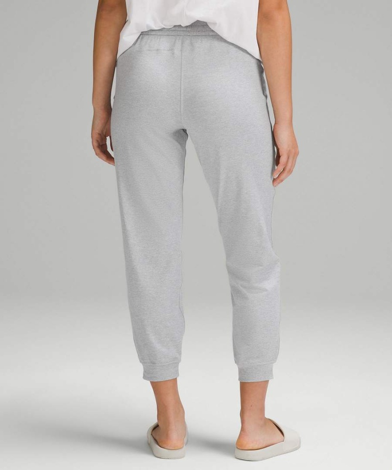 Lululemon Soft Jersey Klassiska-Fit Mid-Rise Joggingbyxor Dam Ljusgrå Sverige | JUASYI475