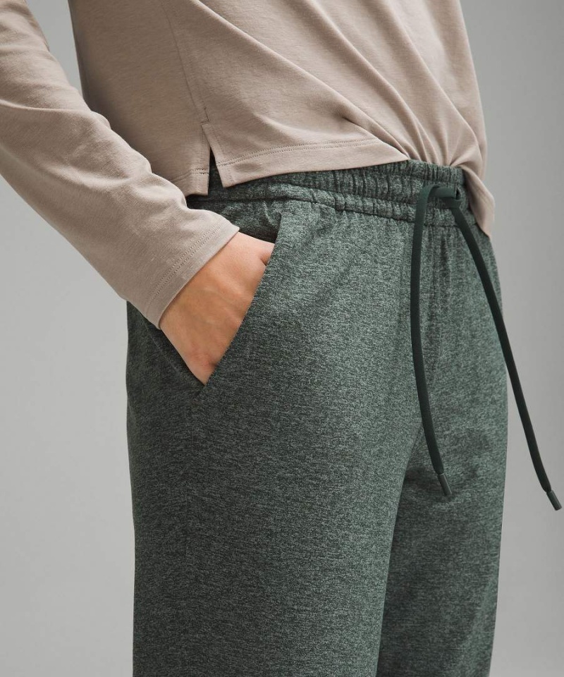 Lululemon Soft Jersey Klassiska-Fit Mid-Rise Cropped Joggingbyxor Dam Gröna Sverige | PCKWFH037