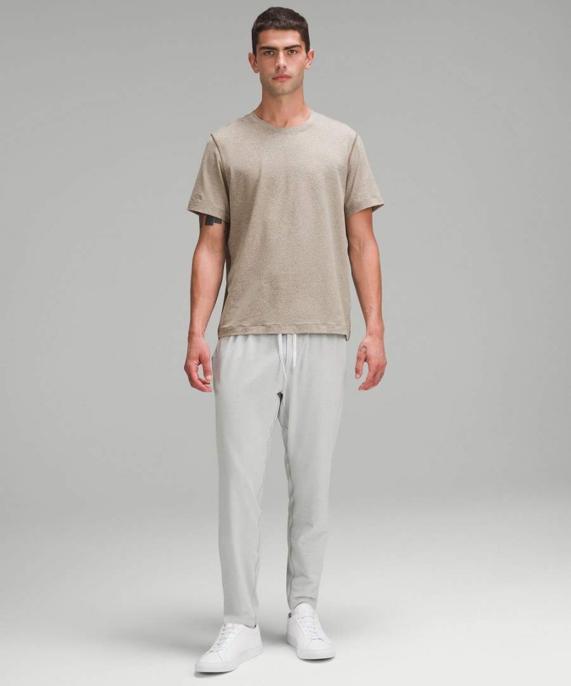 Lululemon Soft Jersey Korta-Sleeve T-shirt Herr Beige Sverige | HYLDAT940
