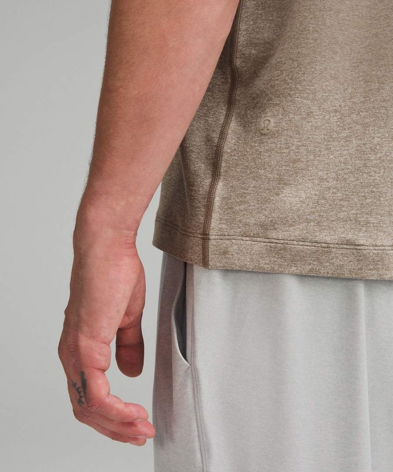 Lululemon Soft Jersey Korta-Sleeve T-shirt Herr Beige Sverige | HYLDAT940