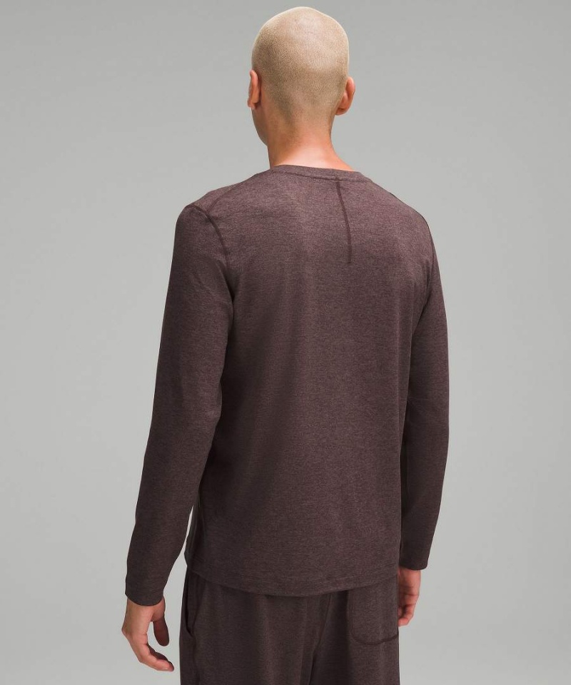 Lululemon Soft Jersey Långärmad Tröja Herr Choklad Sverige | IYZHJO059