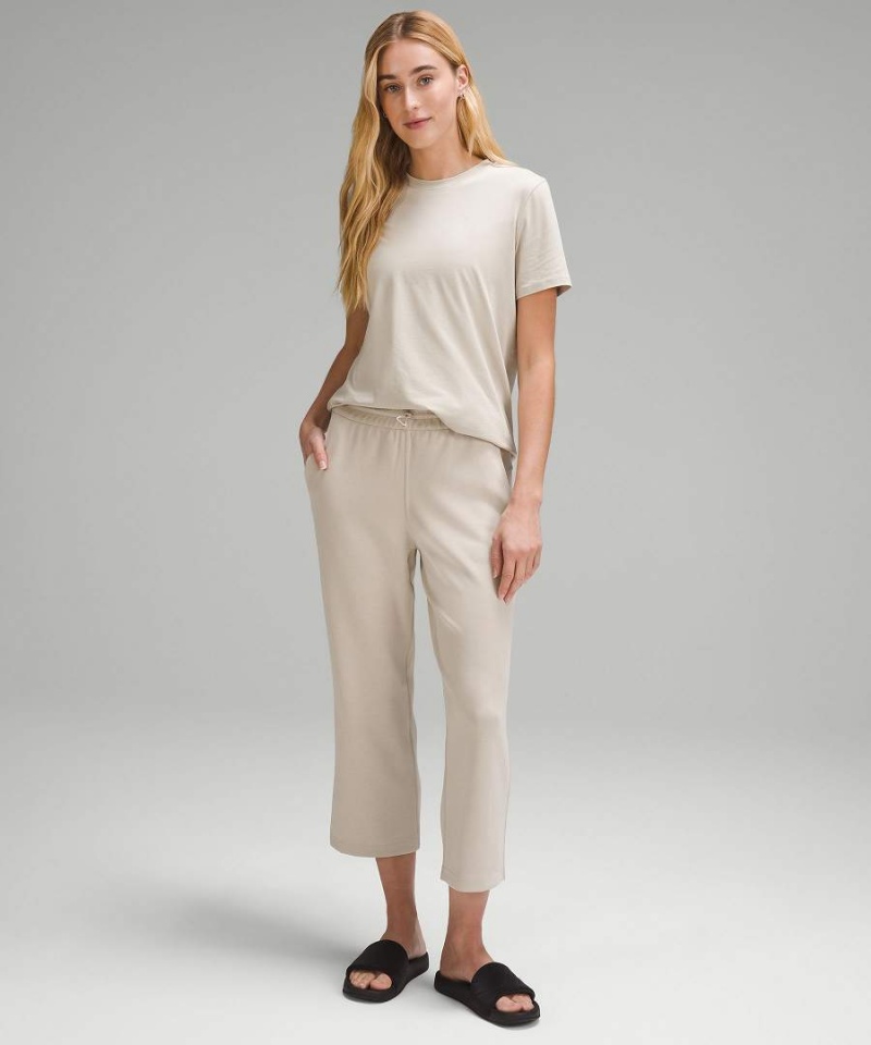 Lululemon Softstreme High-Rise Hetero-Leg Cropped Byxor Dam Beige Sverige | MAKYPO935